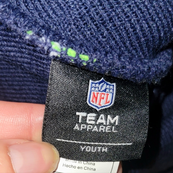 Seattle Seahawks Youth Knit Beanie Hat Cap - Team Colors - Picture 3 of 5